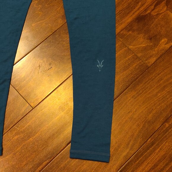ibex Women's Woolies Tech Merino Base Layer Bottoms Deep Ocean XS - Picture 3 of 6
